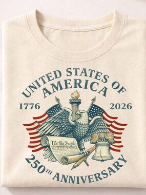 250th Anniversary Shirt, 4th of July T-Shirt, USA Flag Tee